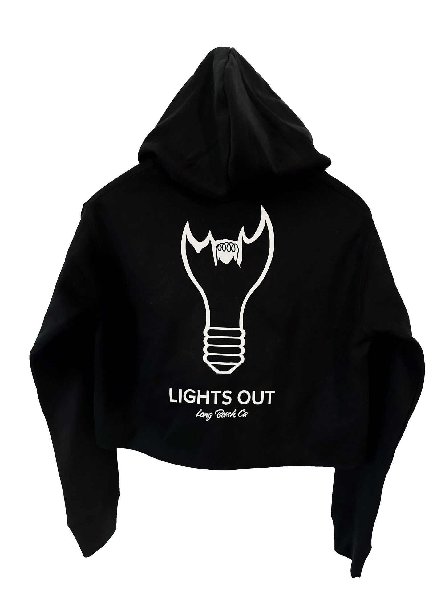 Lights Out Crop Top Hoodie